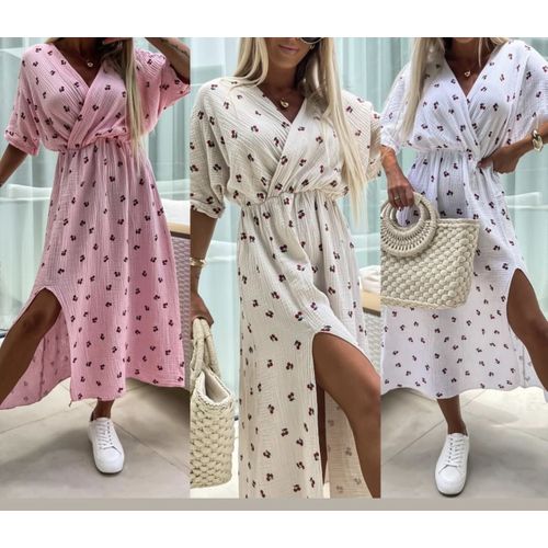 Vestiti Donna Primavera/Estate Made in Italia Quotidiano Vari Colori Standard Cotone