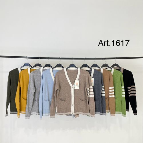 Maglierie&Felpe(D) Genere Cardigan Cardigan Donna Autunno/Inverno Made in Italia Quotidiano Colore Unico Standard Multicolore