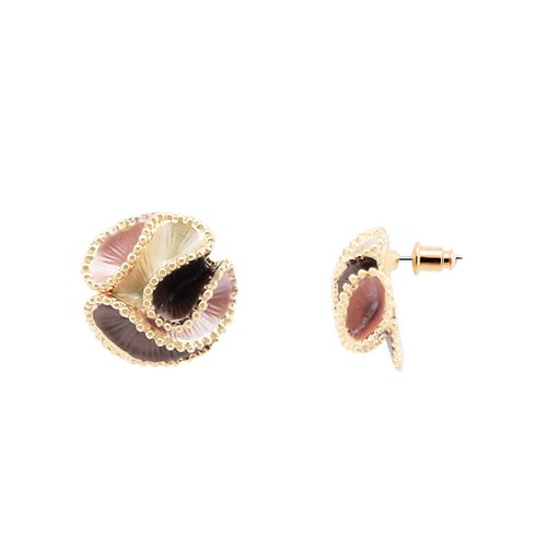 Enamel Floral Earrings