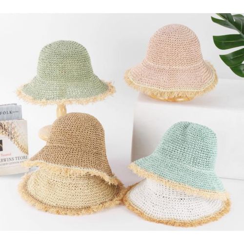 Cappello di Paglia Primavera/Estate Made in Cina Quotidiano Vari Colori