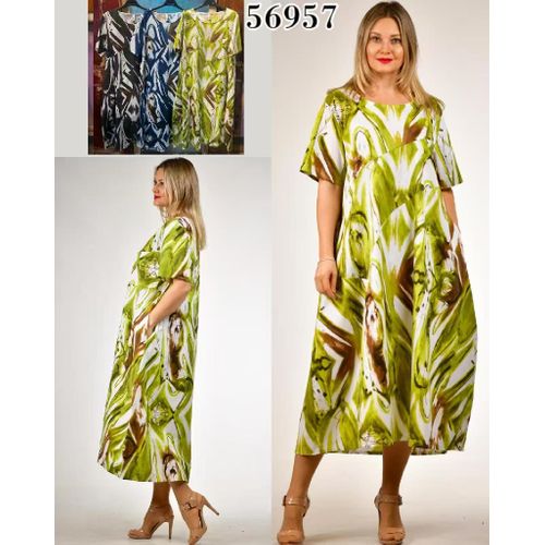 Vestiti Genere Donna Estate Made in Italia Tempo libero Colore Unico Curvy(taglie forti) Stampata