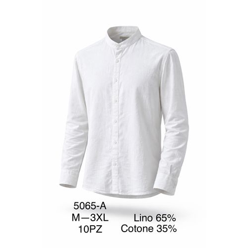 Camicia Uomo Primavera/Estate Made in Cina Tempo libero Vari Colori Standard Bottoni