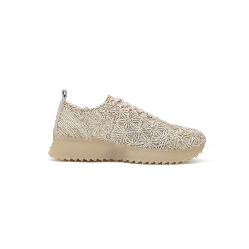Sneakers basse Donna Primavera/Estate Made in Cina Tempo libero Colore Unico Zeppe A punta