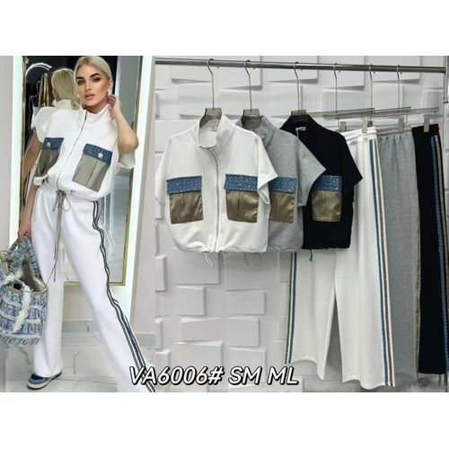 Completo Donna Quattro stagioni Made in Cina Quotidiano Vari Colori