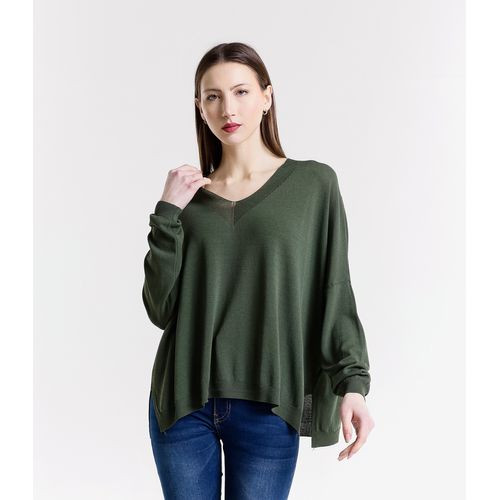Pullover Pullover Donna Primavera/Estate Made in Italia Quotidiano Colore Unico Standard