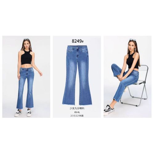 Jeans(D) Genere Jeans Bootcut Donna Primavera/Estate Made in Cina Tempo libero Colore Unico Standard Monocromo