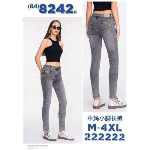 Jeans(D) Genere Jeans Slim Fit Donna Primavera/Estate Made in Cina Tempo libero Colore Unico Standard Monocromo