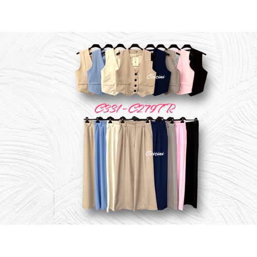 Completo(D) Genere Completo Donna Primavera/Estate Made in Italia Tempo libero Colore Unico Standard Monocromo