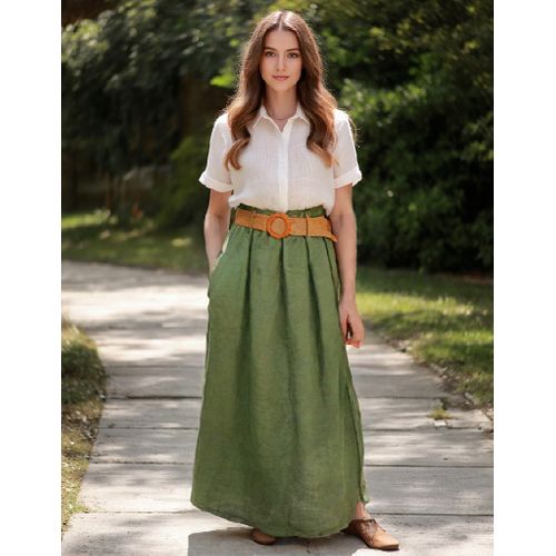 Skirts Gender Long skirt Woman Summer Made in Italia Leisure One Color Standard