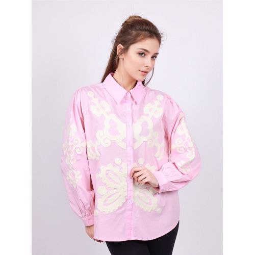 Camicia Camicia Casual Donna Primavera/Estate Made in Cina Tempo libero Colore Unico Standard Cotone