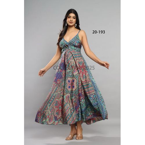 Vestiti Donna Estate Made in India Quotidiano Colori Casuale Standard Seta