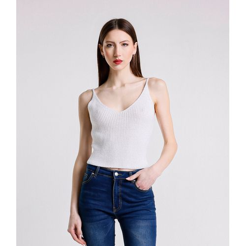 Canottiera Donna Primavera/Estate Made in Italia Quotidiano Colore Unico Standard