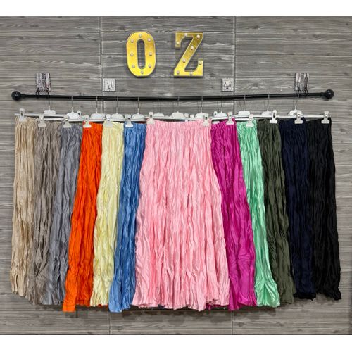 Skirts Gender Skirts Woman Spring Made in Italy Leisure Various Colors Standard Monochrome polyester