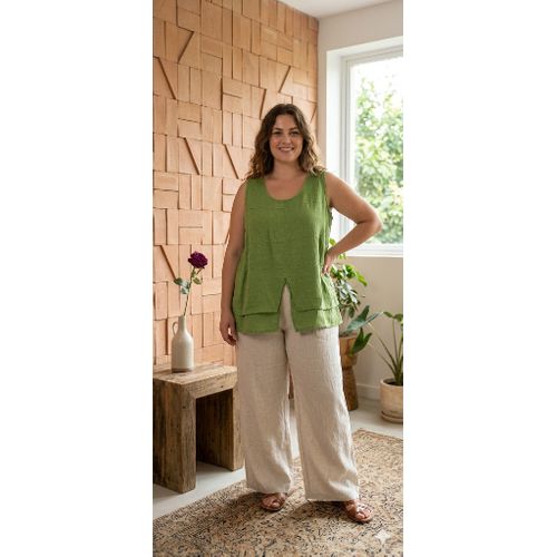 T-Shirt & Top(D) Genere Canottiera Donna Estate Made in Italia Tempo libero Colori Casuale Curvy(taglie forti) Monocromo