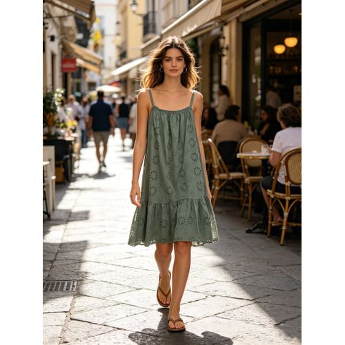 Vestiti Genere Vestiti Donna Estate Made in Italia Quotidiano Vari Colori Standard Monocromo Cotone