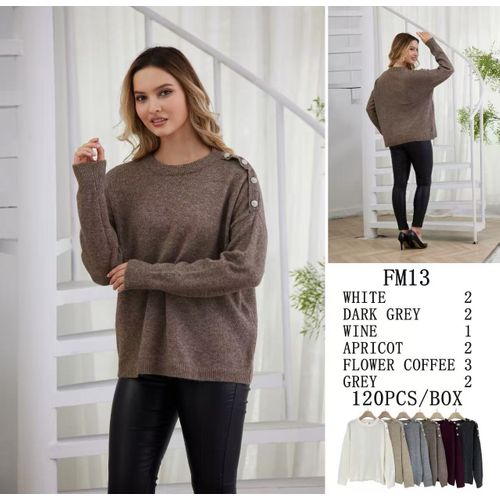 Pullover Pullover Donna Autunno/Inverno Made in Cina Quotidiano Vari Colori Standard Monocromo