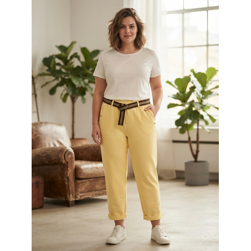 Pantaloni Sportivi Giacca Leggere Donna Primavera/Estate Made in Italia Tempo libero Colore Unico Standard
