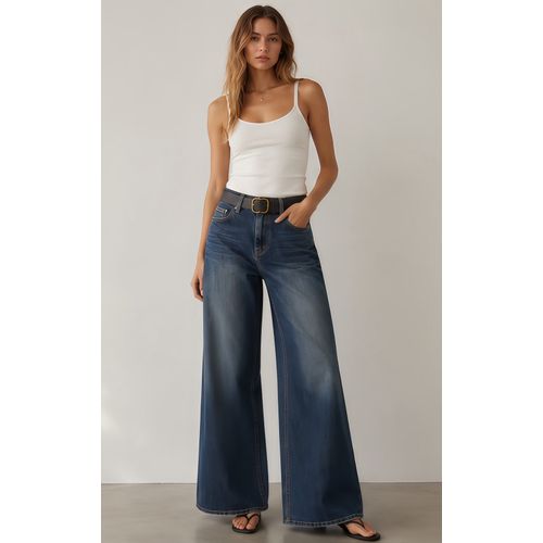 Jeans Baggy Woman Fall/Winter Made in Cina Leisure One Color Standard Monochrome