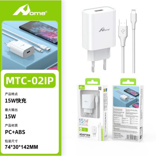 KIT CARICATORE PER IPHONE LIGHTNING