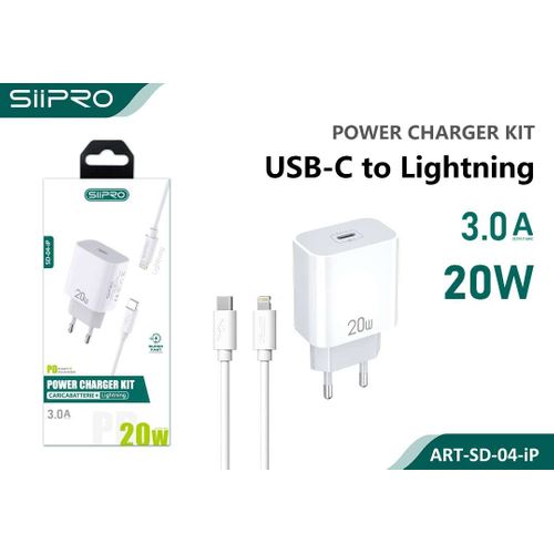 KIT CARICATORE PER IPHONE LIGHTNING
