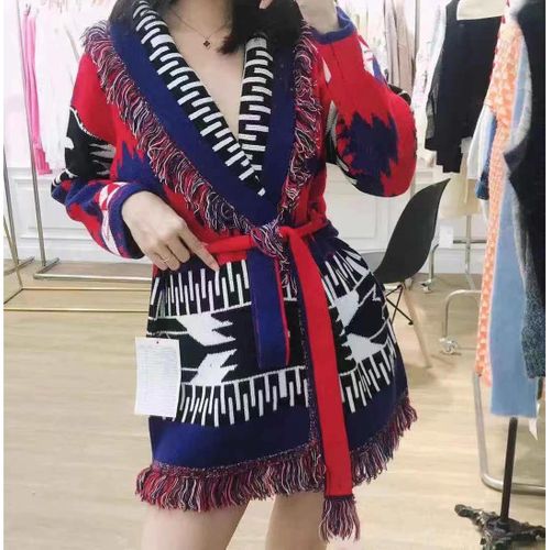 Cardigan Donna Autunno/Inverno Made in Cina Tempo libero Vari Colori Oversize