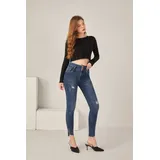 Jeans Skinny Donna Autunno/Inverno Made in Cina Tempo libero Colore Unico Standard — foto 5