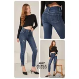 Jeans Skinny Donna Autunno/Inverno Made in Cina Tempo libero Colore Unico Standard — foto 1