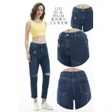 Jeans Bootcut Donna Quattro stagioni Made in Cina Quotidiano Colore Unico Standard — foto 1