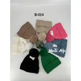 Berretto di Maglia Autunno/Inverno Made in Cina Tempo libero Vari Colori — foto 1