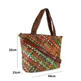 Borsa Spalla Donna Primavera/Estate Quotidiano Cerniera lampo — foto 3