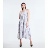 Vestiti Donna Primavera/Estate Made in Italia Quotidiano Colore Unico Standard Lino — foto 1