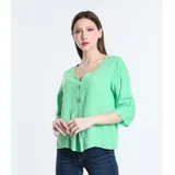 Pullover Pullover Donna Primavera/Estate Made in Italia Quotidiano Colore Unico Standard — foto 5
