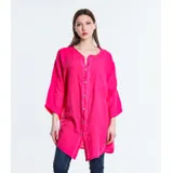 Vestiti Donna Primavera/Estate Made in Italia Quotidiano Colore Unico Standard Lino — foto 1