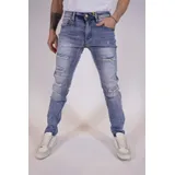 Jeans(U) Uomo Jeans Slim Fit Uomo Primavera/Estate Made in Cina Quotidiano Colore Unico Standard — foto 1
