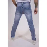 Jeans(U) Uomo Jeans Slim Fit Uomo Primavera/Estate Made in Cina Quotidiano Colore Unico Standard — foto 4