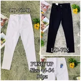 Jeans Skinny Donna Quattro stagioni Made in Cina Quotidiano Colore Unico Standard — foto 1