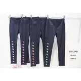 Pantaloni leggings Donna Quattro stagioni Made in Cina Sportivo Vari Colori Petite elastico — foto 1