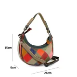 Borsa Spalla Donna Primavera/Estate Quotidiano Cerniera lampo — foto 3