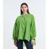 Camicia Camicia Donna Primavera/Estate Made in Italia Quotidiano Colore Unico Standard — foto 1