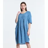 Vestiti Donna Primavera/Estate Made in Italia Quotidiano Colore Unico Standard — foto 1