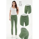 Jeans Skinny Donna Quattro stagioni Made in Cina Quotidiano Colore Unico Standard — foto 1