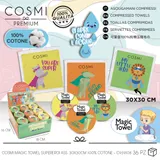 COSMI ASCIUGAMANI COMPRESSI SUPEREROI ASS. 30X30CM 100% COTONE — foto 1