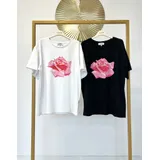 T-Shirt & Top(D) Genere T-Shirt Donna Primavera/Estate Made in Italia Quotidiano Vari Colori — foto 1