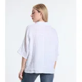 Camicetta Camicia Donna Primavera/Estate Made in Italia Quotidiano Colore Unico Standard — foto 4