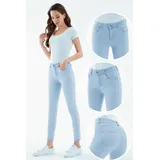 Jeans Skinny Donna Quattro stagioni Made in Cina Quotidiano Colore Unico Standard — foto 1