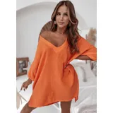 Vestiti Donna Primavera/Estate Made in Italia Quotidiano Vari Colori Curvy(taglie forti) Cotone — foto 4