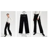 Jeans Larghi Cargo Donna Primavera/Estate Made in Cina Tempo libero Colore Unico Standard — foto 1
