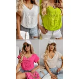 T-Shirt Donna Quattro stagioni Made in Italia Quotidiano Colore Unico Standard — foto 3