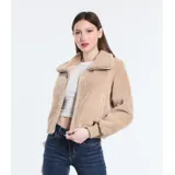Cappotti Cappotti Corti Donna Autunno/Inverno Made in Cina Quotidiano Colore Unico Standard — foto 1