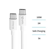 Cavo di ricarica rapida da UNI-C a C 5A(CB9193,Bianco,5A,OD:3.8mm,2M) — foto 3